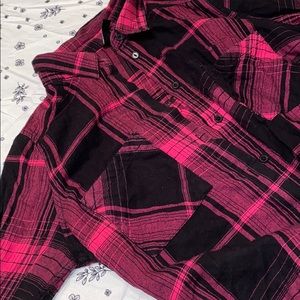 Pink and Black Flannel